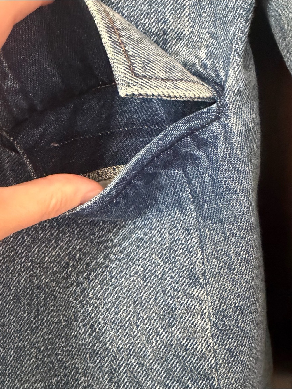 WeWoreWhat Denim Blazer, Size Medium - Picture 5 of 13
